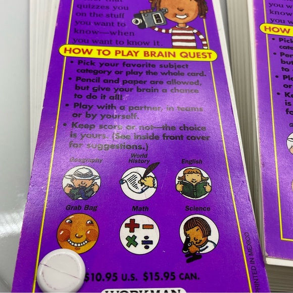 Brain Quest 6th Grade deck 1 & 2 - Picture 5 of 6